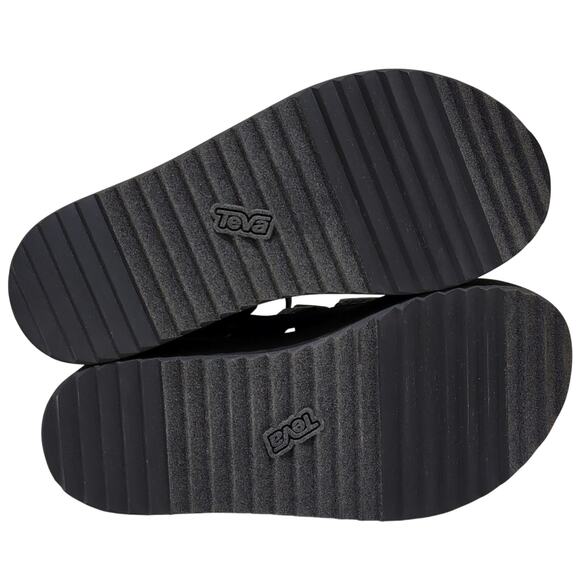 Teva Women Flatform Mevia Platform Gladiator Sandals Size US 10 Black - Picture 5 of 6